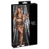 Cottelli Bondage - set transparent plase cu lanțuri (negru) - M