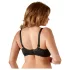 Cottelli Plus Size - sutien push-up (negru)