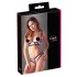 Cottelli - set lenjerie cu sutien decupat - dungi