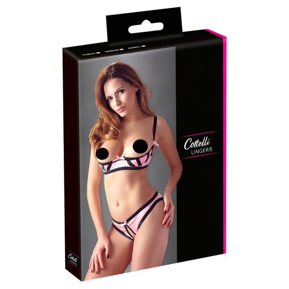 Cottelli - Set cu sutien push-up dungi - 85B/L