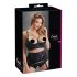 Cottelli Plus Size - sutien cu bretele și inel (negru)