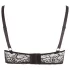 Cottelli Plus Size - sutien tip harness cu inele (negru) - 95E