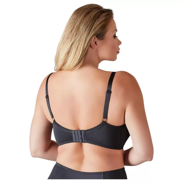 Cottelli Plus Size - sutien tip balconette cu întărituri - negru