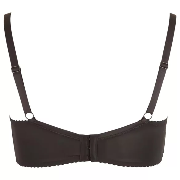 Cottelli Plus Size - sutien tip balconette cu întărituri - negru - 90D