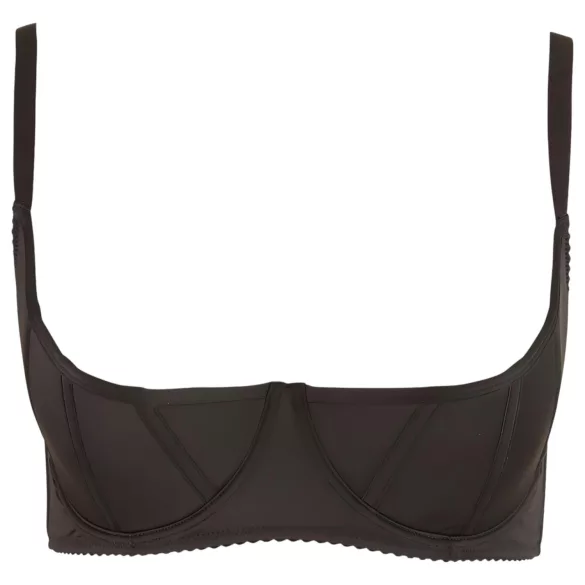 Cottelli Plus Size - sutien tip balconette cu întărituri - negru - 90D