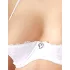 Cottelli - set bustier cu dantelă și șnur - alb - 80B/M