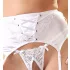 Cottelli - set bustier cu dantelă și șnur - alb - 80B/M