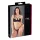Cottelli - sutien cu bretele și inele, tanga - negru - 80B/M