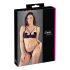 Cottelli - sutien cu inele și tanga negru seducător - 80C/M