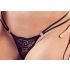 Cottelli - sutien cu inele și tanga negru seducător - 80C/M