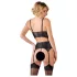 Abierta Fina - set lenjerie sexy cu bretele și dantelă - negru - 85C/L