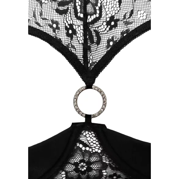Cottelli - set lenjerie cu sutien deschis - negru