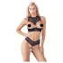Cottelli - set lenjerie cu sutien deschis - negru - 80B/M
