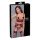 Cottelli Bondage - Set roșu mat cu dantelă și sutien de ridicare