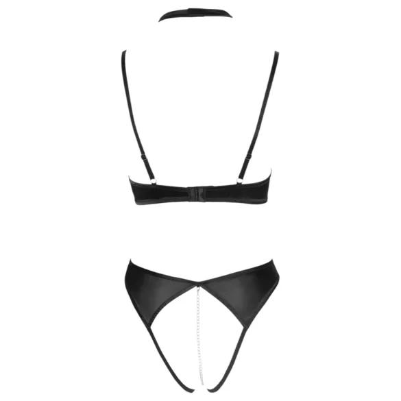 Cottelli - set mărire sâni cu dantelă și choker - negru
