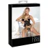Abierta Fina - tanga deschisă și corset (negru)