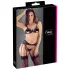 Cottelli - set lenjerie intimă deschisă - dantelă neagră - XL
