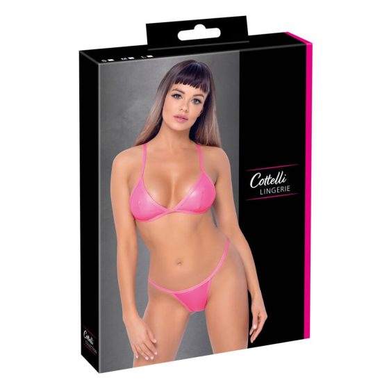 Cottelli - bikini cu tanga (roz)