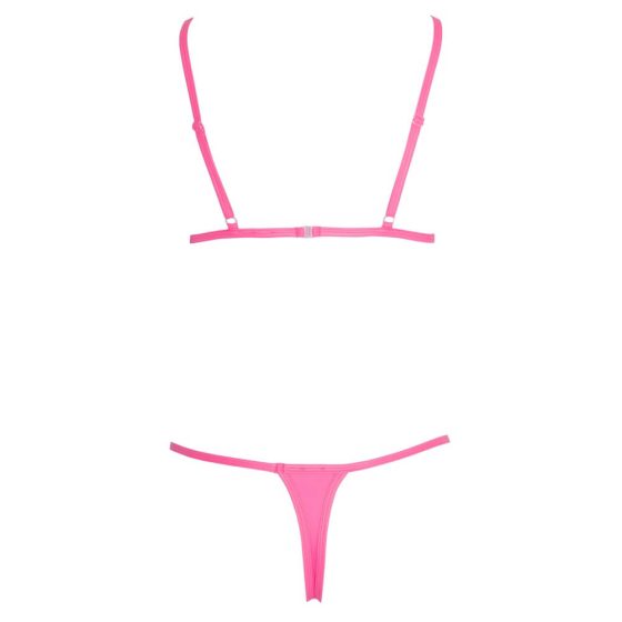Cottelli - bikini cu tanga (roz)