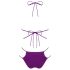 Obsessive Balitta - bikini lucios cu guler (mov) - M