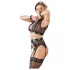Cottelli Bondage - set lenjerie sexy cu dantelă 4 piese
