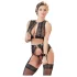 Cottelli Bondage - set lenjerie sexy cu dantelă 4 piese - M