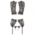 Cottelli Bondage - set lenjerie sexy cu dantelă 4 piese - M