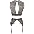 Cottelli Bondage - set lenjerie sexy cu dantelă 4 piese - M