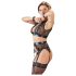 Cottelli Bondage - lenjerie dantelată (set 4 piese) - L