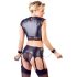 / Cottelli Bondage - set lenjerie cu lanțuri (negru) - XL