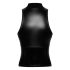 Noir - top strălucitor cu fermoar (negru) - L