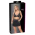 Cottelli - set top și minijupă din piele artificială (negru)
