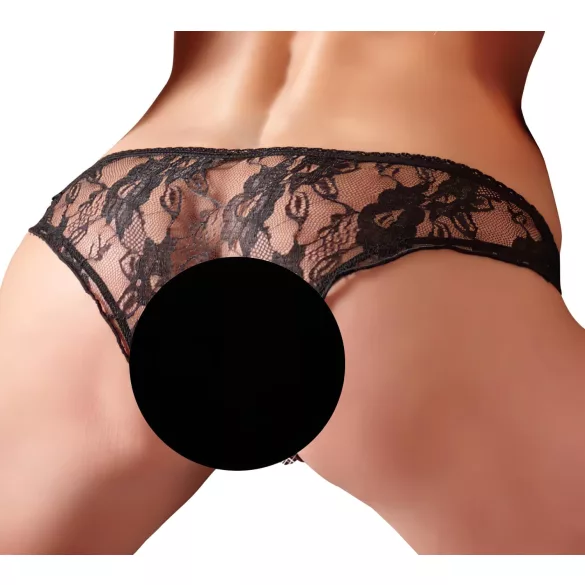 Cottelli - Chiloți tanga decupați - negru - M