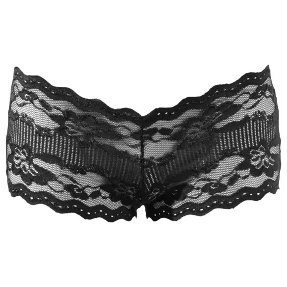 Cottelli - Chiloți tanga dantelă sexy - negru