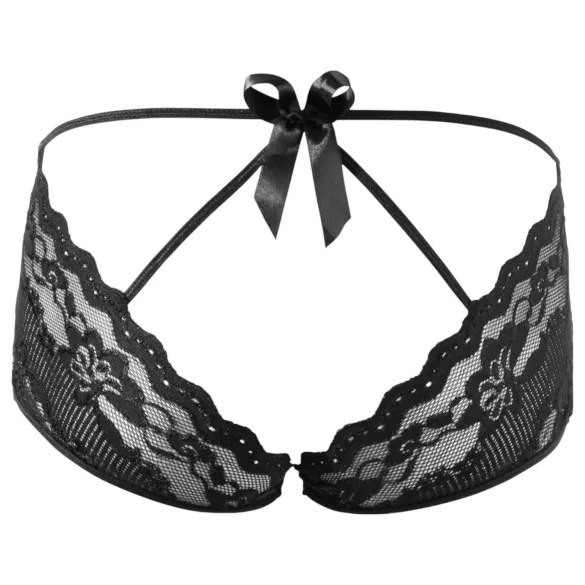 Cottelli - Chiloți tanga dantelă sexy - negru - L