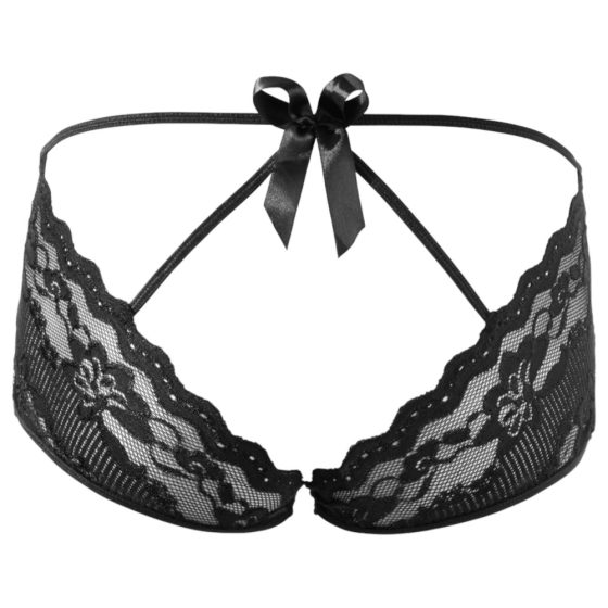 Cottelli - Bikini franceză, picantă, din dantelă (negru) - XL