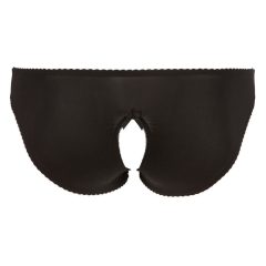 Cottelli Plus Size - Chiloți deschiși, cu dantelă (negru)