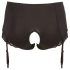 Cottelli Plus Size - chiloți deschiși cu portjartier (negru)
