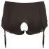 Cottelli Plus Size - chiloți deschiși cu portjartier (negru)