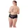 Cottelli Plus Size - chiloți deschiși cu dantelă și perle - negru - XL