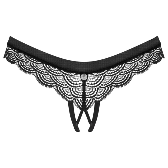 Obsessive Chemeris - tanga deschisă (negru) - M/L