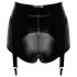 Noir - pantalon scurt lucios cu portjartier (negru) - M