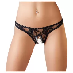 Cottelli - Tanga sexy din dantelă - negru