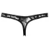 Cottelli - Tanga sexy din dantelă - negru - XL