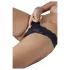Cottelli - Tanga din dantelă cu perle - negru - XL