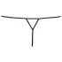 Cottelli - Tanga damă deschis cu strasuri - negru - M/L