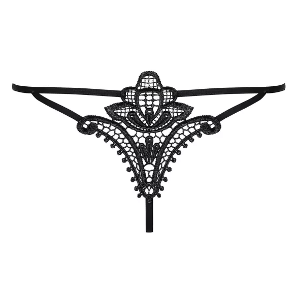 Obsessive - tanga sexy cu model lalea - negru