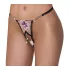 Cottelli - tanga damă brodată model crin - negru/alb