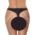Cottelli - tanga de lux brodat cu perle (negru)