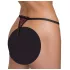 Cottelli - tanga de lux cu perle și trandafiri - negru